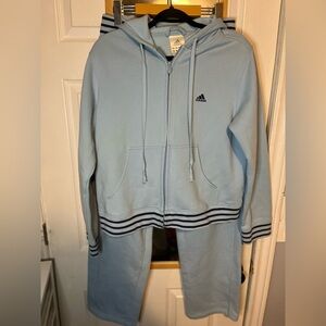 Women’s Adidas Tracksuit, Sky Blue, Y2K, size XL top, L bottom